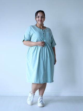 Seafoam Plus Midi Dress