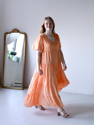 The Perfect Apricot Maxi Dress