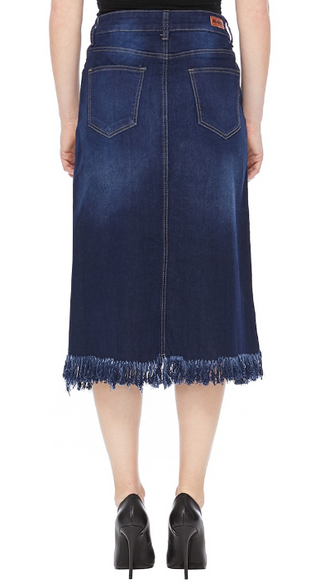 The Ava Fringe Midi Skirt