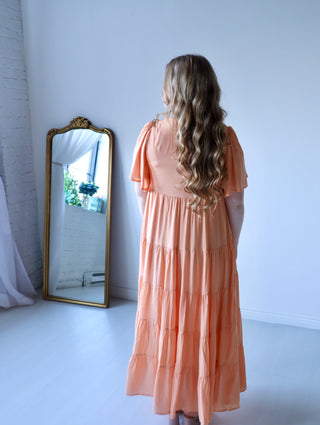 The Perfect Apricot Maxi Dress