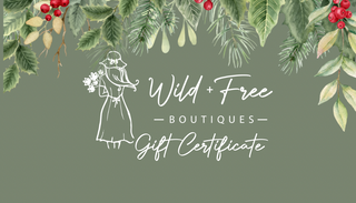 Wild & Free Boutiques Christmas Gift Card